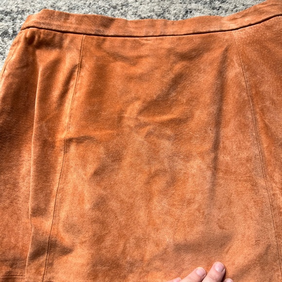 Vintage Terry Lewis 100% Leather Skirt Size 12 - Picture 6 of 11